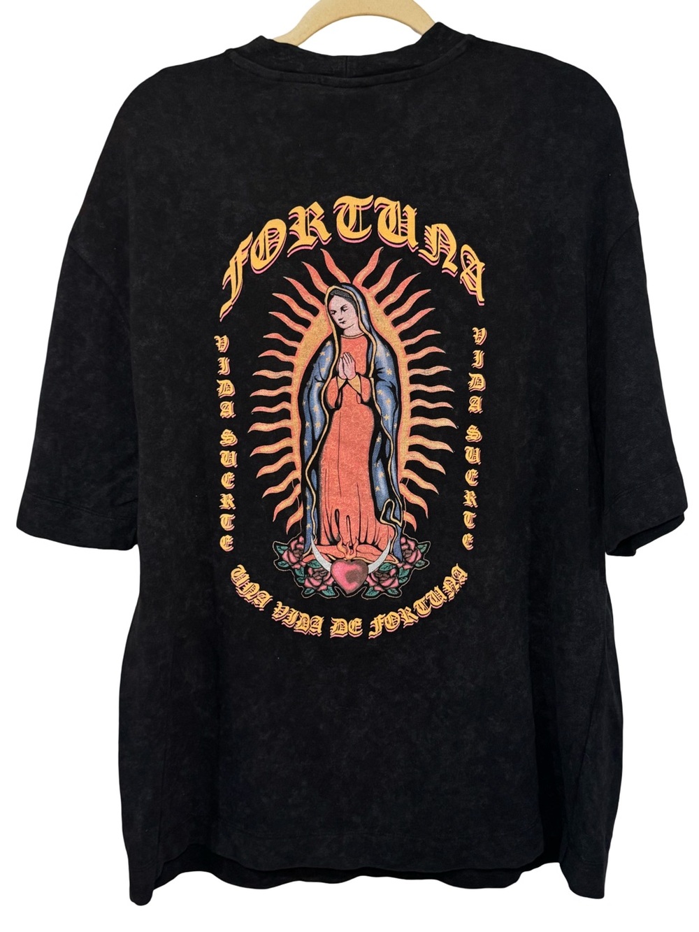 ⚫️🏵️ Fortuna Graphic Short‎ Sleeve Tee - Black with Multi-Color Print 🏵️⚫️